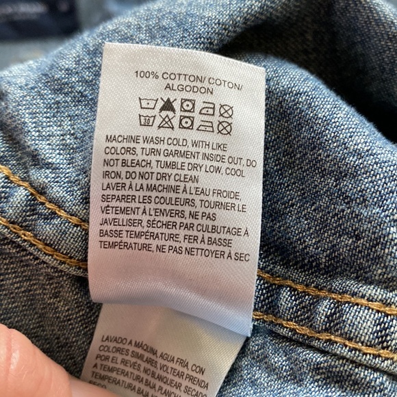 EUC LUCKY BRAND UNISEX DENIM SHIRT - Picture 9 of 9